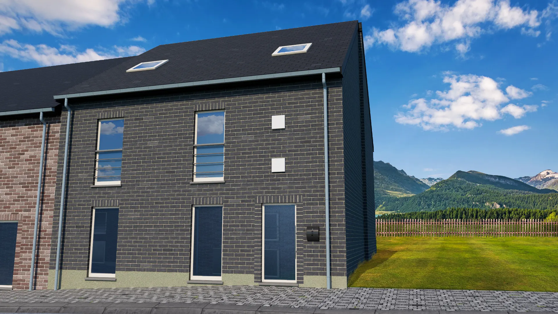 Rendu vue avant droite avec post-prod